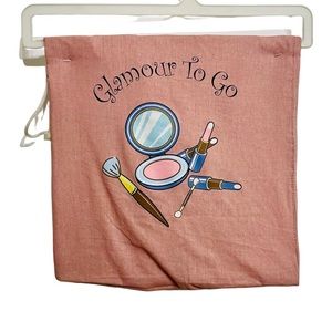 “Glamour To Go” - Women’s Make-Up/Beauty/Luggage Drawstring Bag